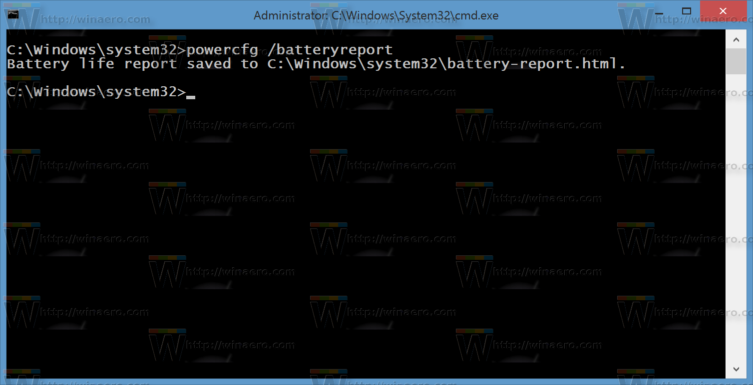 plyndringer kant Seraph Battery report in Windows 10 and Windows 8