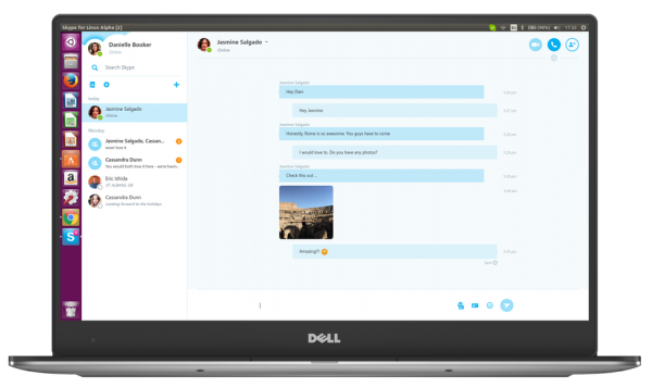 skype for linux large