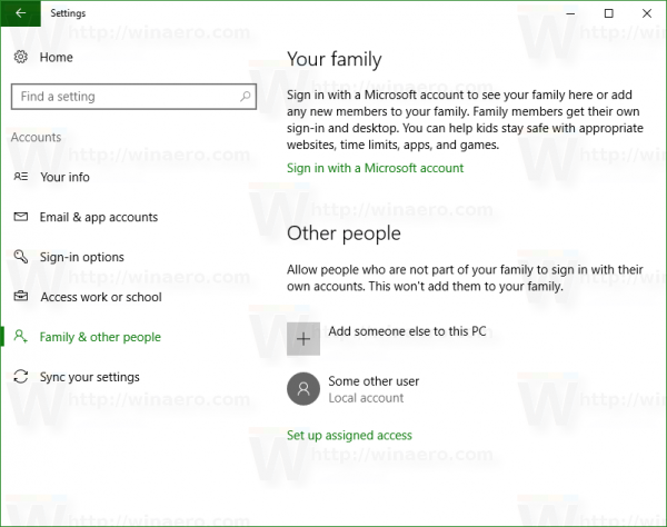 windows 10 settings family and other people