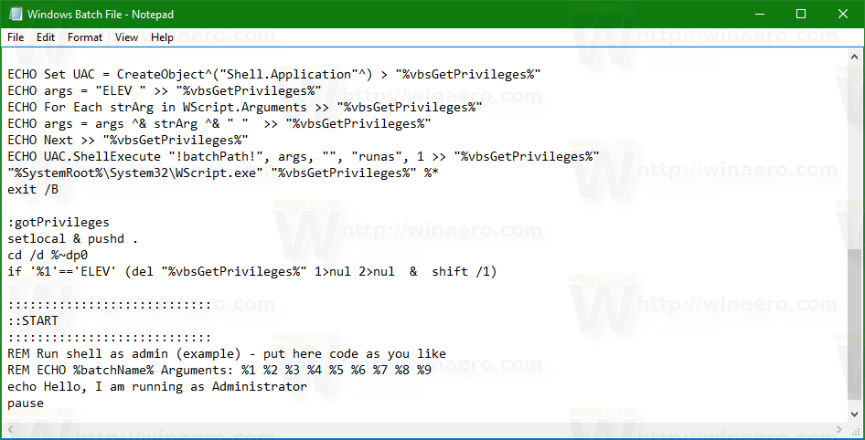 How To Auto Elevate A Batch File To Run It As Administrator