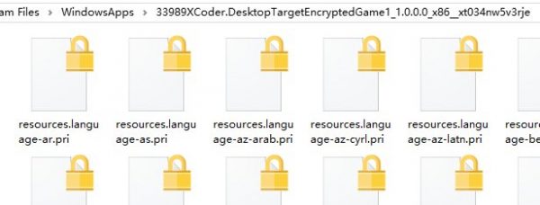 Windows 10 encrypted appx