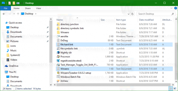 Windows 10 file hard link in explorer