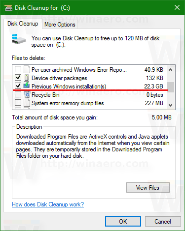 Windows 10 free up space