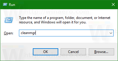 Windows 10 запускает cleanmgr