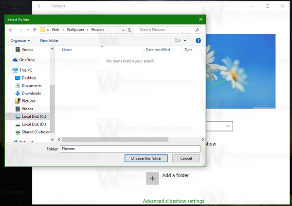 Windows 10 set slideshow 2