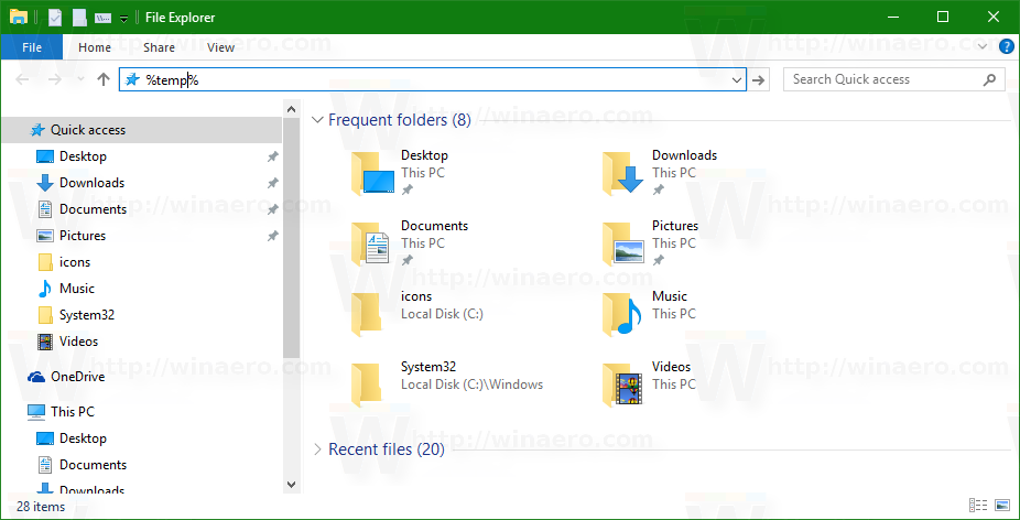 Temp directory. Address Bar Windows Explorer. File in the Windows. Temp Bar Windows. Использование встроенных инструментов Windows.