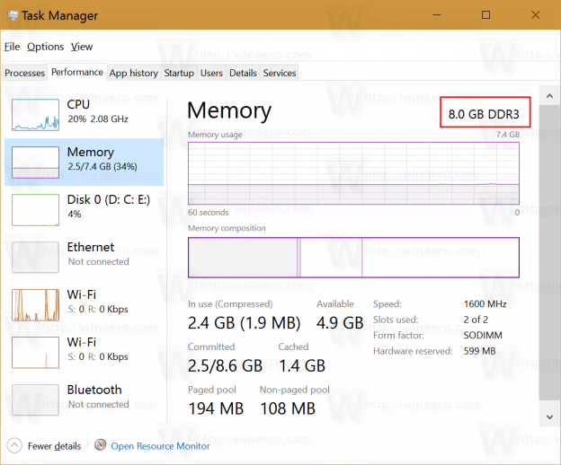 Quickly find what DDR memory type you have in Windows 10