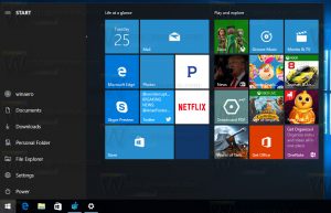 windows 10 start menu folder user