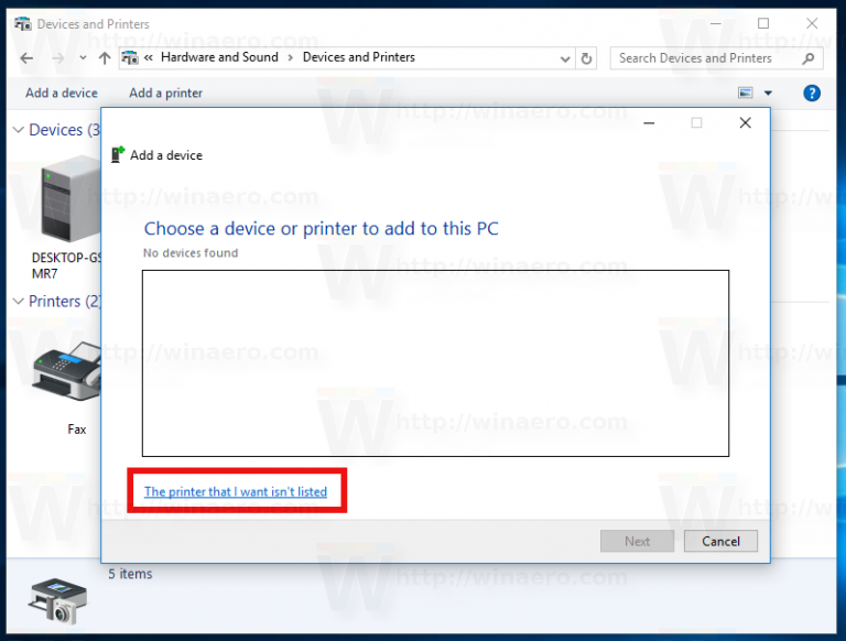 How to remove Print to PDF Printer in Windows 10