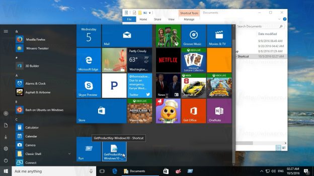 How to pin any file to Start Menu in Windows 10