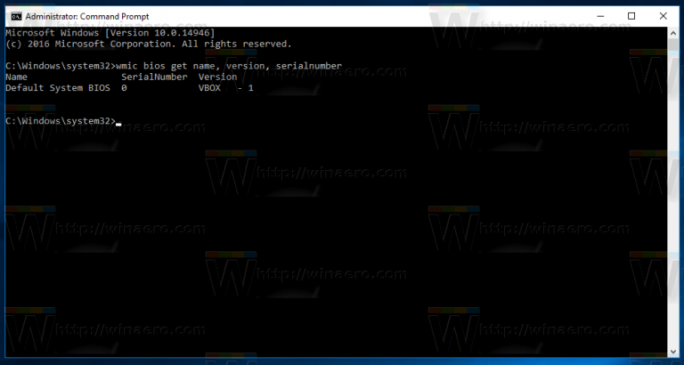 windows 10 bios from command prompt