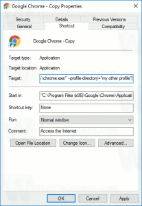 Run Google Chrome with Different Profiles