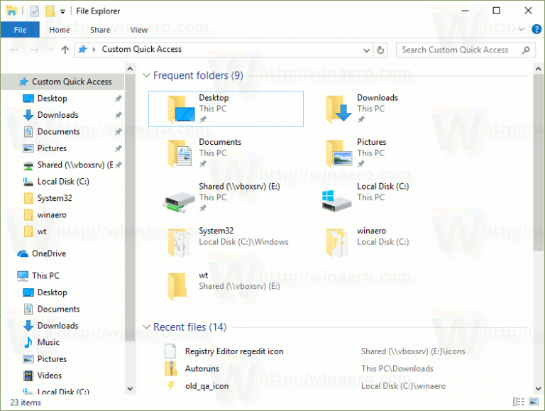 How to Rename Quick Access Item in Windows 10