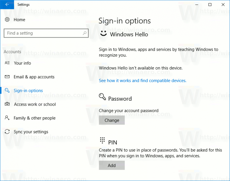 Как удалить пин код на виндовс. Sign in options Windows. Примеры пин кода для виндовс 10. Setup account. Sign-in options password Pin.
