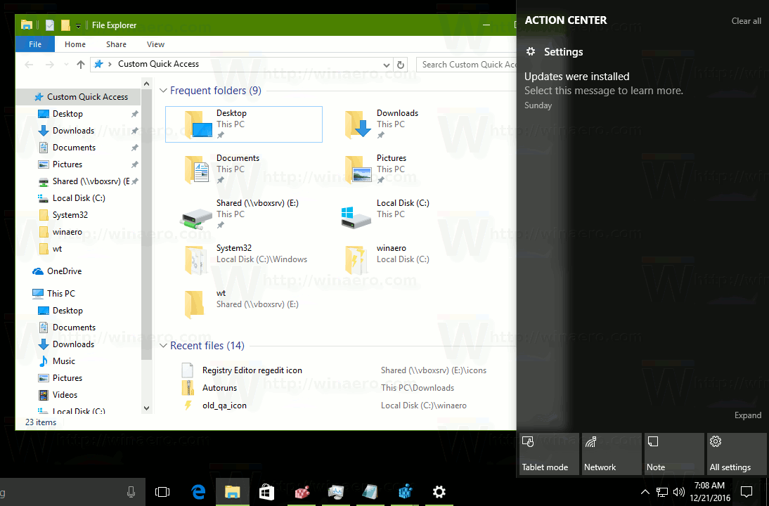 windows 10 action center will not open