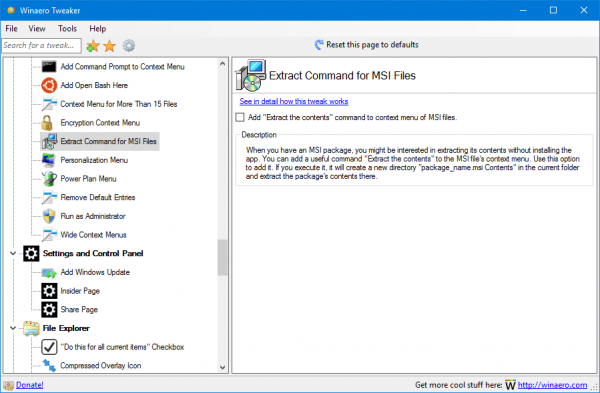 download the last version for windows Winaero Tweaker 1.55