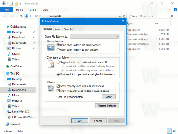 windows 10 download folder
