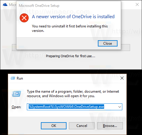 i cannot uninstall microsoft onedrive windows 10