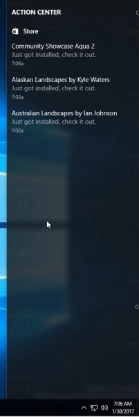 Download Progress Bar In Action Center In Windows 10