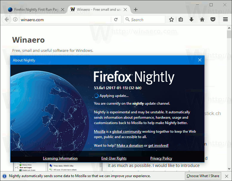 themes firefox 45.0