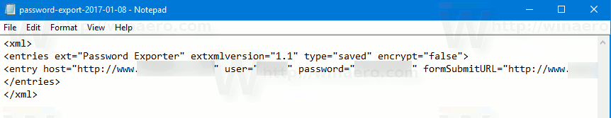 Файл Firefox с паролями