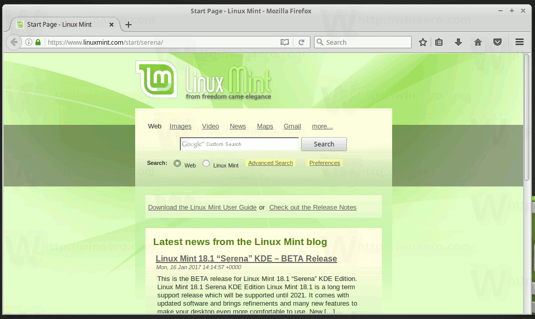 Как обновить firefox в linux mint