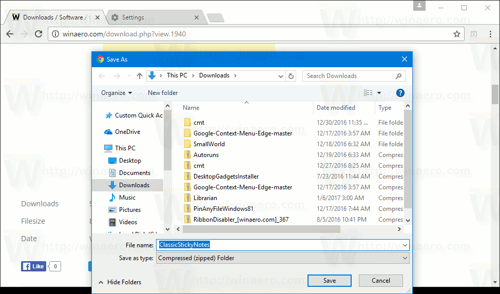 chrome download file