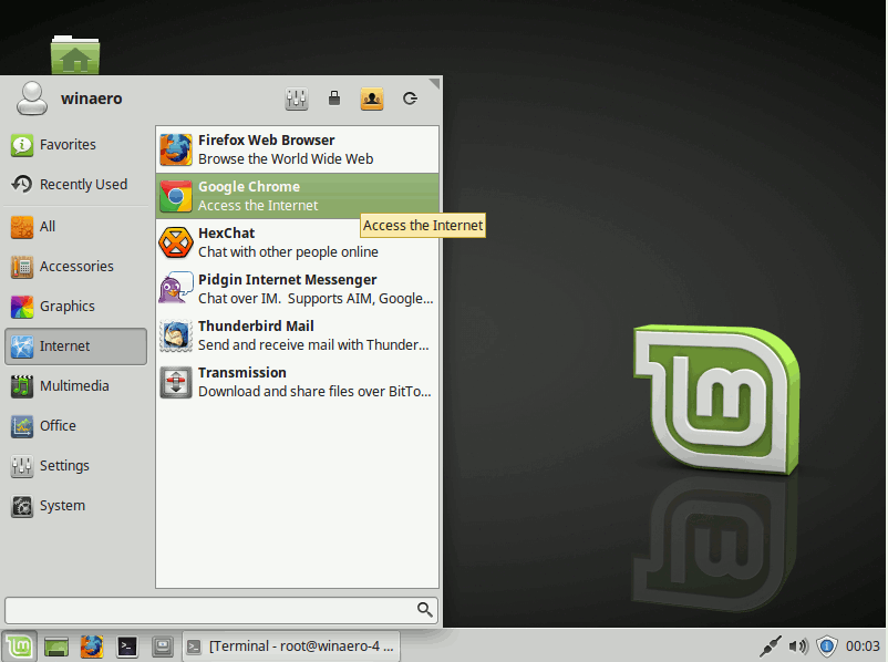 google chrome support linux mint