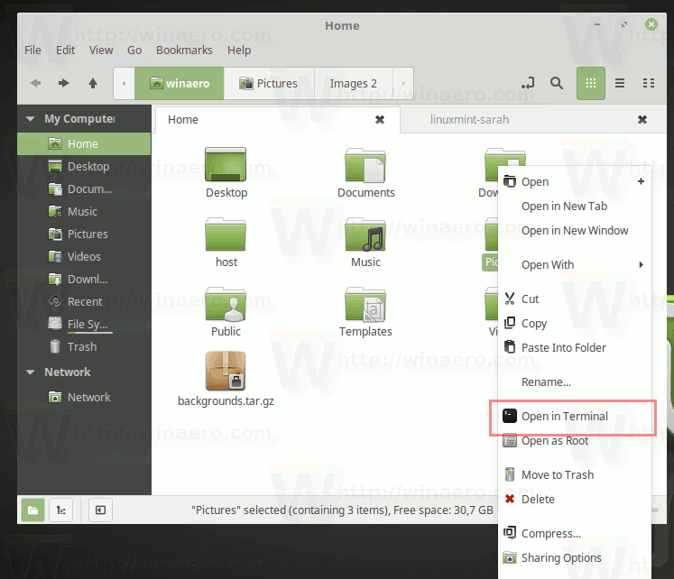 finder open in terminal current folder