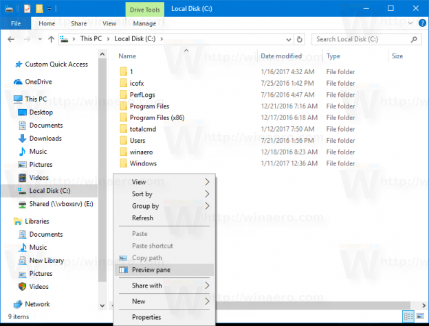 windows terminal preview explorer context menu