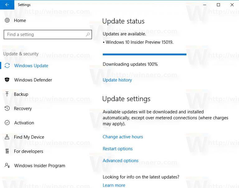 Changes, Improvements, And Fixes In Windows 10 Build 15019