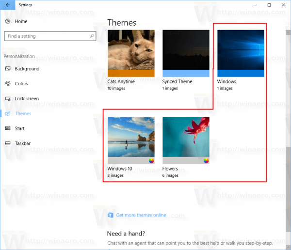 Windows 10 Default Themes