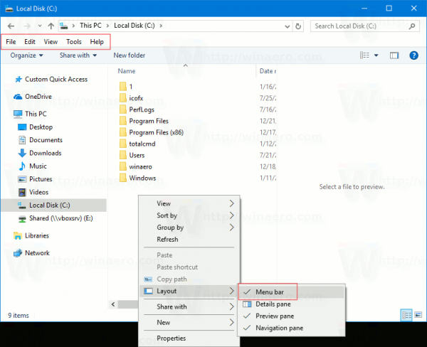 Windows 10 Toggle Menu Bar 2