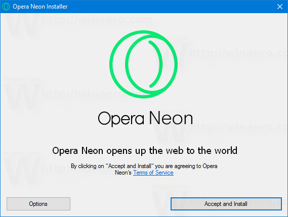 Download Opera Neon Offline Installer