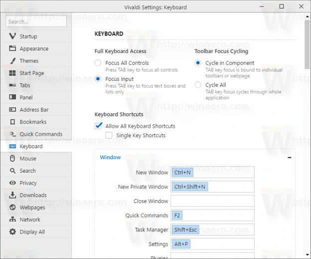 Add Keyboard Shortcut to Mute or Unmute Tabs in Vivaldi 1.7