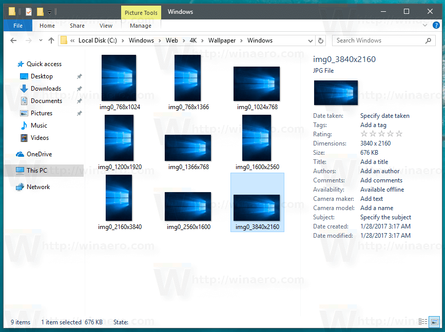 Where are Windows 10 Default Wallpapers Stored