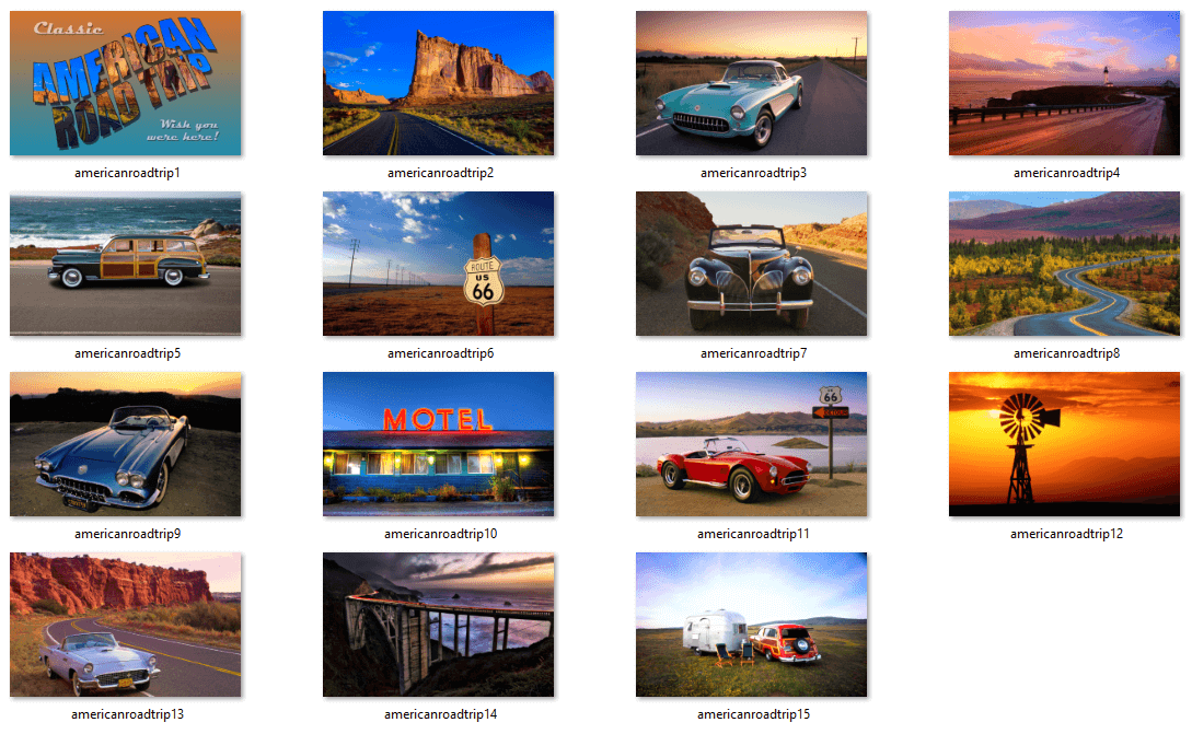 Classical American Road Trip Theme Wallpapers