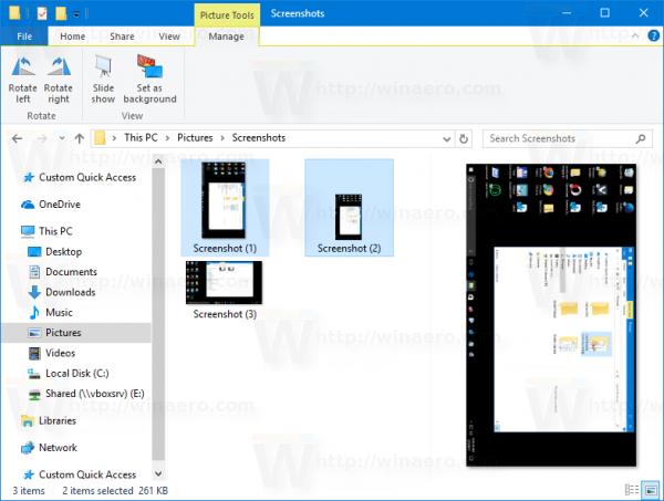 File Explorer Rotate Multiple Images