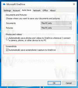 How To Save Screenshots Automatically To OneDrive In Windows 10