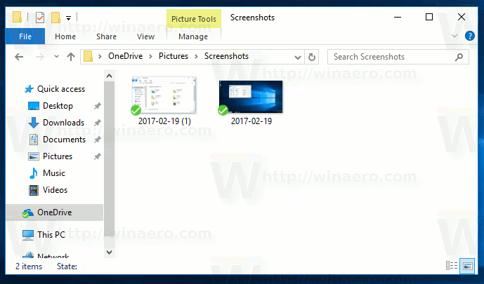 save screenshot windows 10