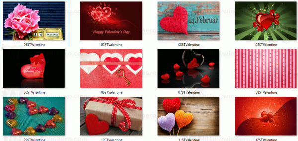 Valentine Day Theme For Windows 10 Wallpapers