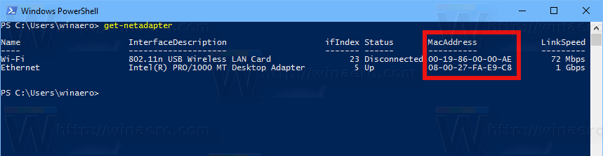 Windows Command For Mac Address