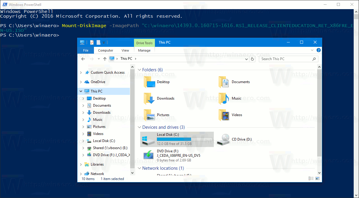 where is powershell located in windows 10