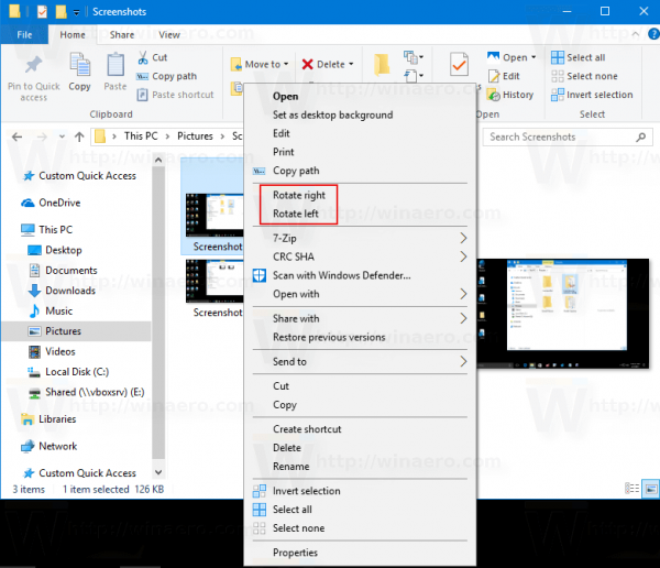 Windows 10 Rotate Image With Context Menu