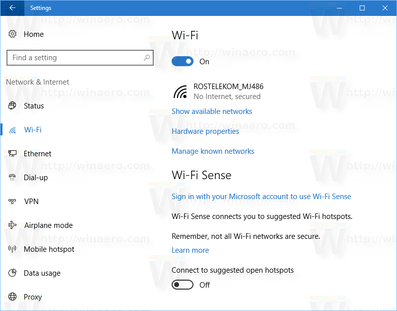 how to find wifi mac address of laptop in windows 10