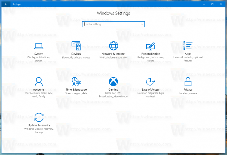 Win10 All Settings 2.0.4.34 instal the last version for mac