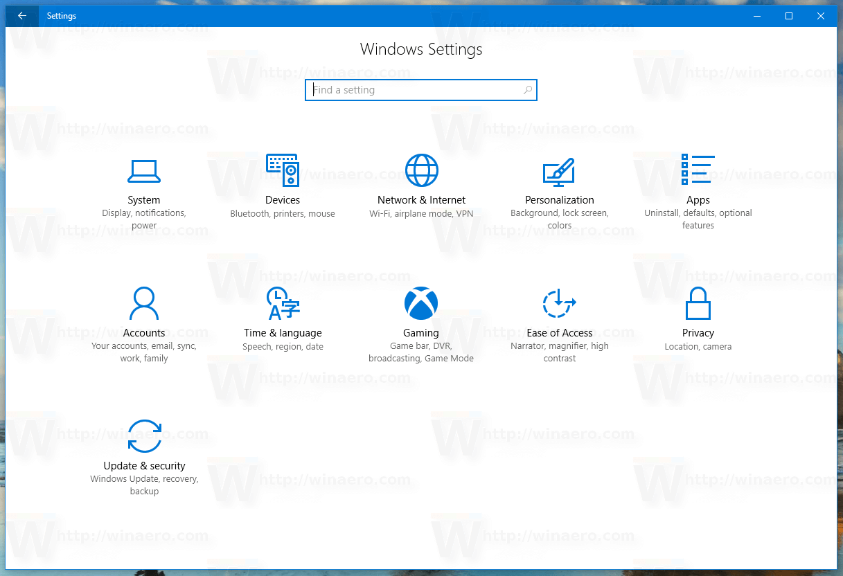 Win10 All Settings 2.0.4.35 for mac download