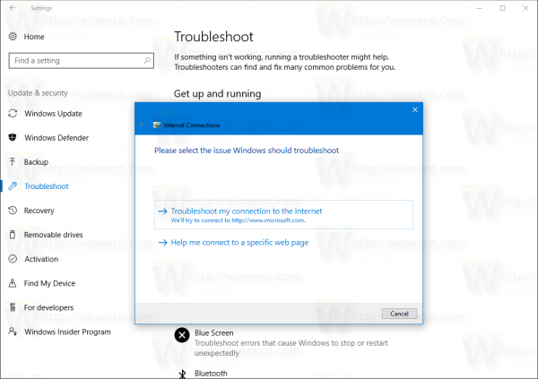 Windows 10 Troubleshooter Wizard