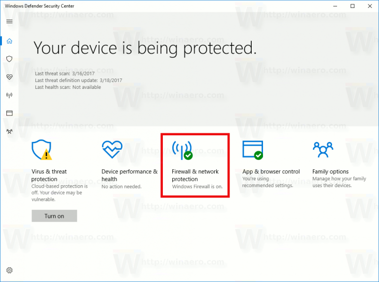 Disable Firewall Notifications In Windows 10