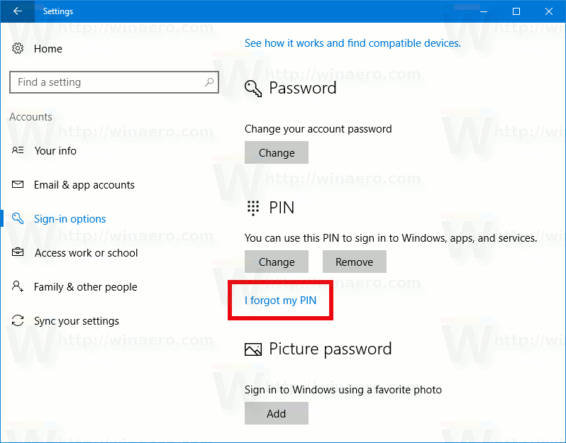 Как сбросить пин код на Windows 10. Сброс Pin-кода без использования адреса электронной почты. Как скинуть пин код